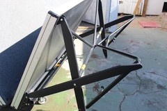 StageRight 6×8 Foldable Rolling Stage Riser dual sided Tri Height 36″ 24″ 16″