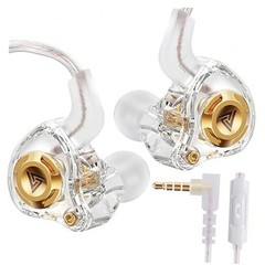 HJX QKZ AK6 SRS Wired IEM for Gaming Earbuds with MIC, in Ear transparent