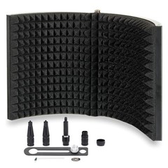 Microphone Isolation Shield – Foldable Microphone Reflection Filter for