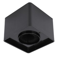 Compact Portable Microphone Square Station For Interviews Black ABS Easy To Use
