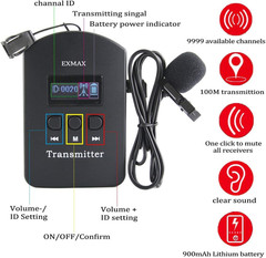 2.4GHz Wireless Tour Guide System – 9999 Channels for Events & Seminars