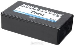 MIDI Solutions MultiVoltage Thru 1-in 2-out MIDI Through Box