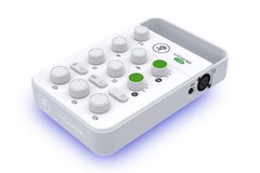 Mackie M Caster Live White Streaming Podcasting Smartphone/USB Mixer+EM-91C Mic