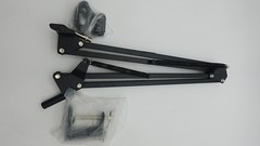 Chromacast 28″ Black Adjustable Arm Scissor Desk Foldable Microphone Stand