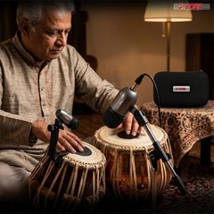 5 Core Tabla Mic Indian Instrument Microphone Set for Bayan & Dayan Dholak Mic