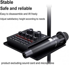 Microphone Stand Tray Mount Clamp on Rod Holders, Microphone Stand Desk with …
