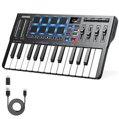 Donner DMK25 Pro MIDI Keyboard DJ Controller OLED 25 Key 8 Drum Pad Touch Bar