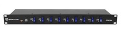 Rockville RDF9U 1U 15A Rack Mount DJ Pro Audio Power Supply Strip w/USB Black