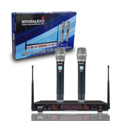 4-Channel Audio Mixer Effects Processor Recording Mixing,Handheld UHF Microphone