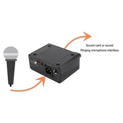 Microphone Preamp, Microphone Preamplifier Mic Preamp for Vocal, 48V Power XL…