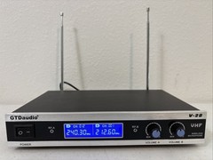 GTD Audio 2 Channel VHF Handheld Wireless Microphone System V-28 + 2 Microphones
