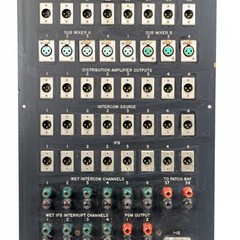 Wall-Mount XLR Patch Bay -21 In / 32 Out + 20 Terminal Inputs + 37-Pin Connector