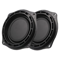 SHOWERORO 4.13 Inch Bass Radiator Passive Speaker 11.5X11.5X1.5CM, Black