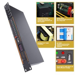 Professional Power Sequencer Conditioner With Display For DJs Easy To Use