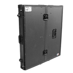 ProX XS-DJSTN Transformer Series Fold-Away DJ Performance Desk Facade with Wheel