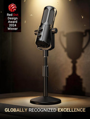 Amplitank TANK6S Vocal-Dynamic-Microphone, Xlr-Usb-Podcast-Microphone with Deskt