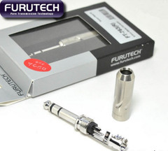 1x Furutech FT-763R 6.3mm Stereo Connector Rhodium plated Plug connector