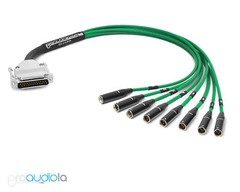 Premium DB25 D-SUB Snake Mogami 2932 | Neutrik Rean Mini XLR-Male | Green 80 ft.