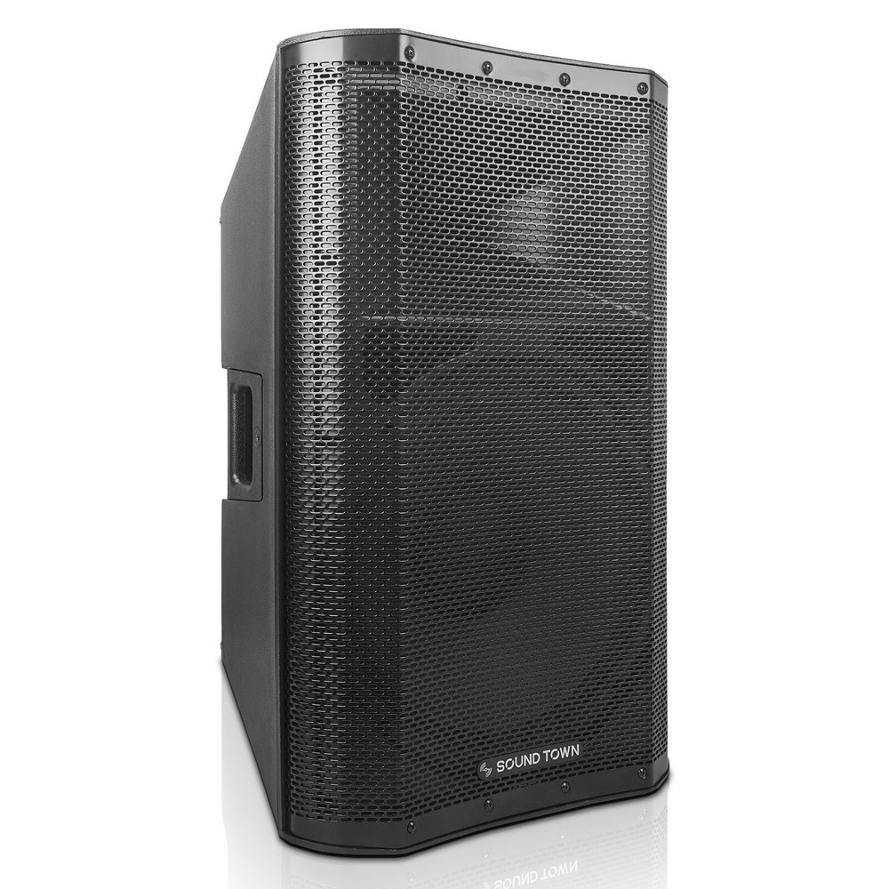 Sound Town 15″ 1400W Power PA Speaker w/ Onboard DSP,TWS Bluetooth,OBERON-A15PW