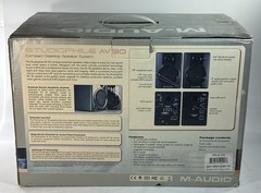 M-Audio Studiophile AV30 Powered Speakers Studio Monitors Black Tested W/ Box