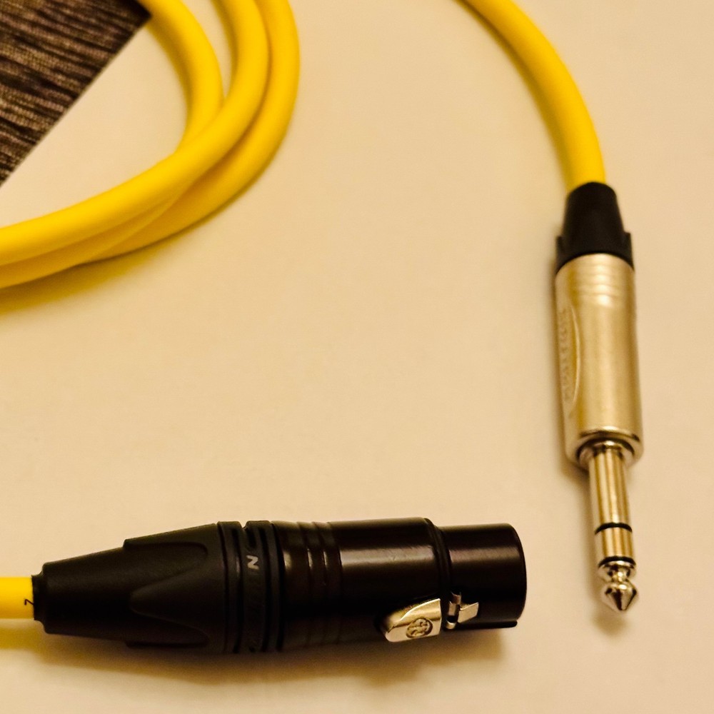 1-30 ft Mogami 2549 Yellow | Choose Neutrik XLR/TRS | TOKYO_made | Bulk Ready