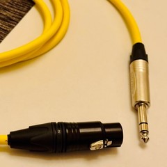 1-30 ft Mogami 2549 Yellow | Choose Neutrik XLR/TRS | TOKYO_made | Bulk Ready