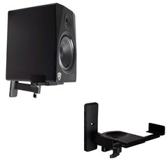 2) Rockville Wall Mount Swivel Brackets For KRK RP4G3W Studio Monitor Speakers