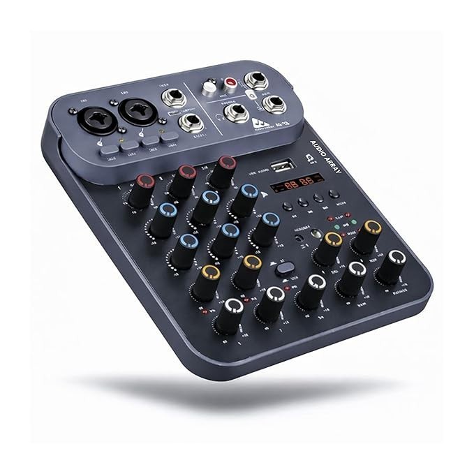 Sound Mixer 2026 Edition Audio Mixer 4 Channel Hybrid USB Control | USB-C Power