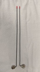 Antenna for Shure LX4, SC4, and similar (ATW-R12) VHF wireless mic receivers.