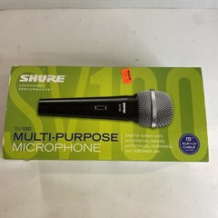 SHURE SV100-W Dynamic Cardioid Multi-Purpose MICROPHONE w/ Cable