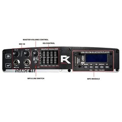 PRORECK Dance 15 Loudspeaker 2000W Portable Trolley DJ Stage Gig Wireless Mic
