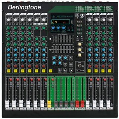 Berlingtone BR-212MX,12-Channel Professional Bluetooth Audio Mixer, 24 DSP EFX