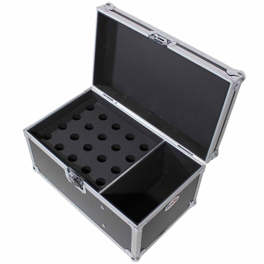 ProX XS-MIC20S Microphone Case Holds 20 Handhelds with Side Storage idjnow