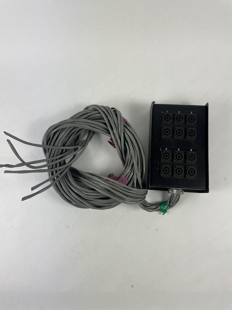 Breakout box Audio Snake 12 inputs Neutrik NL4MPXX Speakon 4 Pole male Belden