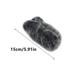 Synthetic Furry Microphone Cover Muff For Clear Sound Capture In Any Environment