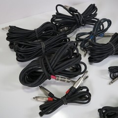 Lot of 9 Variety Set 1/4 XLR 15 Ft, 10 Ft, 5 Ft, Neutrik Microphone Guitar Cable