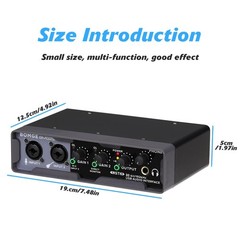 USB Audio Interface(32bit/192 kHz) with XLR,phantom power,Direct Monitoring,L…