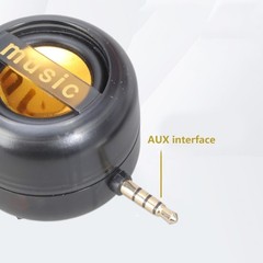 3.5mm Mini Cellphone External Speaker Portable Stereo Music Player Rechargeable