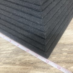 12Pack Black Acoustic Panels 12″X12″X 0.4″ Sound Absorbing Soundproof Wall Panel