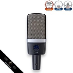AKG C214 Condenser Microphone Professional Studio Recording 20-dB C 214 Tested