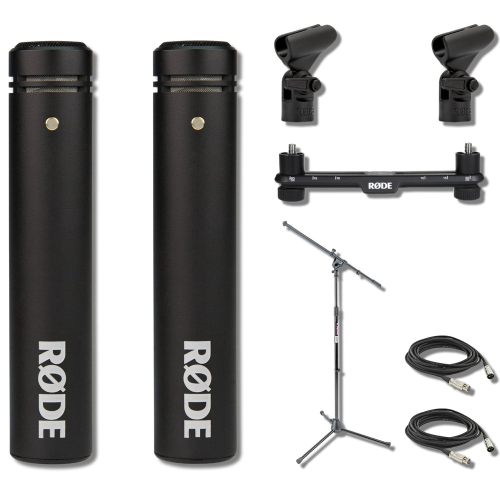 Rode M5 Matched Pair + SB20 Stereo Bar & Tripod Mic Stand