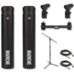 Rode M5 Matched Pair + SB20 Stereo Bar & Tripod Mic Stand