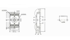1pc ANLY / Shinohawa Timer Relay Socket 8PFA 8P Screw Type DIN Rail RoHS Taiwan