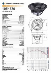 Faital Pro 10FH500 – 10″ high power speaker/woofer (One-two available)