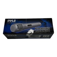 Pyle Moving Coil Dynamic Microphone 6.5ft Cable On/Off Switch – Silver PDMIK1