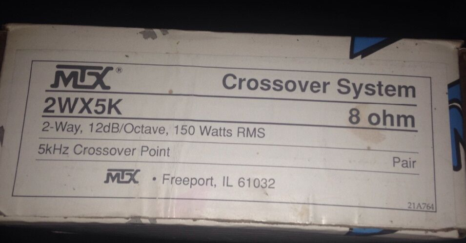 MTX #2WX5K Car Audio Crossover System-Brand New-SHIPS N 24 HOURS