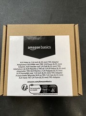 Amazon Basics XLR Male to 1/4 Inch TRS Adapter Silver