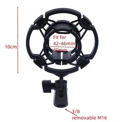 Condenser Microphone Shock Mount Holder 42-46mm Anti Vibration Studio Clip