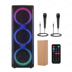 Triple 10″ Woofer Bluetooth Speaker Rechargable For Party Sound FM Karaok DJ AUX