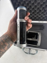 Sterling ST155 Condenser XLR Studio Microphone Silver Black Shockmount Case